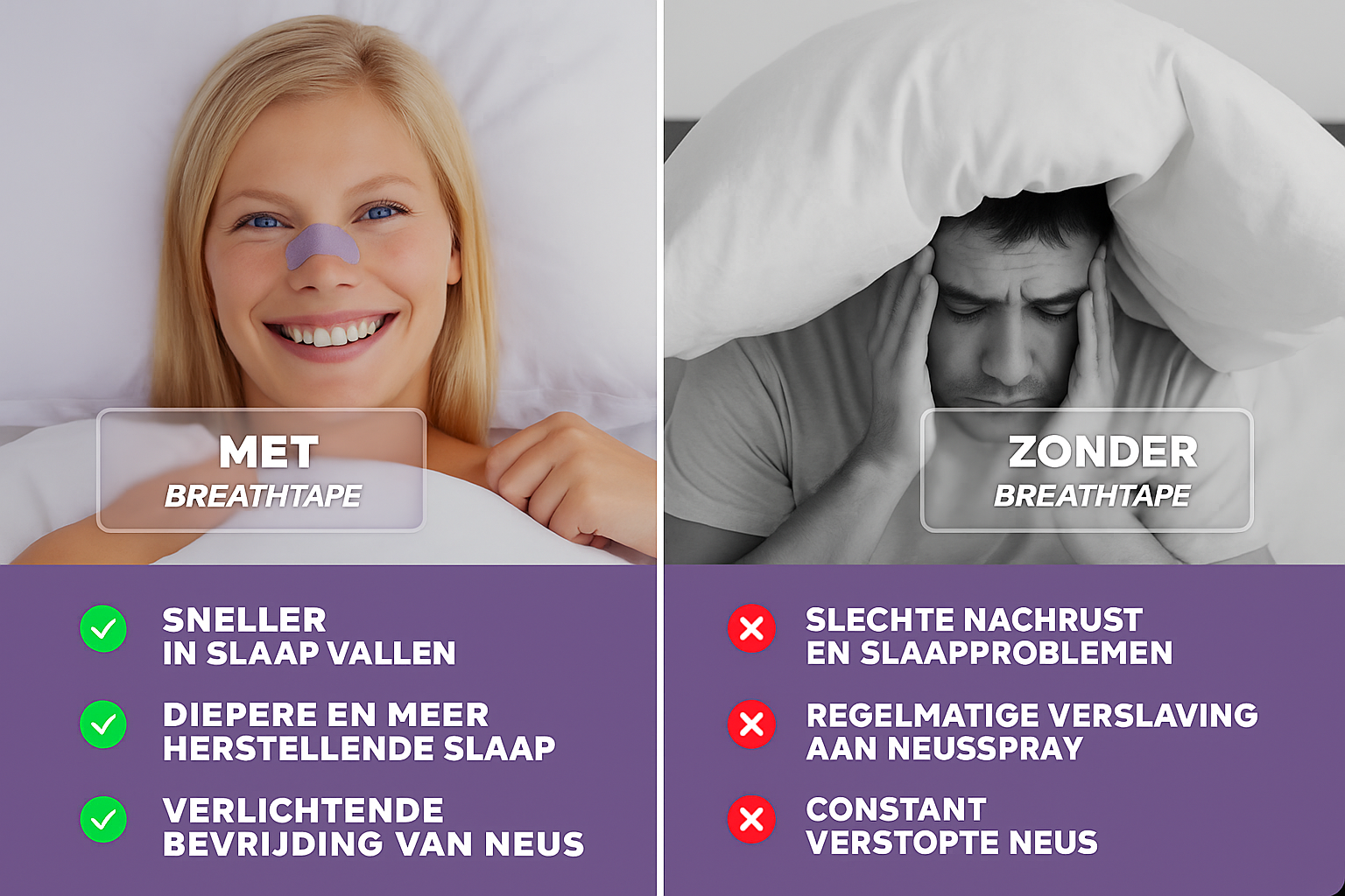 Neusstrips Lavendel + Melatonine